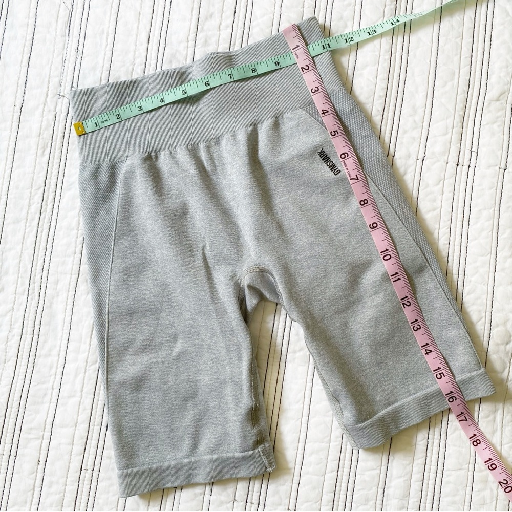 Gymshark Cycling Flex Bike Shorts in Heather Grey and Black Logo size Small - Picture 6 of 6